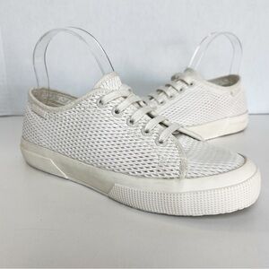 •SUPERGA• 2750 Mesh Leather Low Top Sneaker in Beige Gesso Size 38‎ | US 7.5